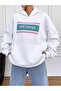 Women's White Ball Change 3 Thread O Oversized K Hooded Hoodie Sweatshirt - 4