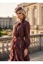 Imported yoryo chiffon fabric shoulder stone embroidery with belt and ribbon detail, lined special design maxi dress - 4