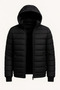 Men's Hooded Puffer Zip Jacket Water Repellent Quilted Lined Fabric Pocketed Winter Comfortable - 4