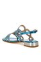 Women Cut Out Detail Rhinestone Flat Sandals in Denim Blue - 3