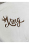 Ecru Welsoft King Embroidered Tv Blanket 130X175 cm – Ultra Soft, Non-Shedding Premium - 2