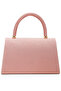 Women Mini Top Handle Brooch Bag in Pink - 2