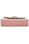 Women Mini Top Handle Brooch Bag in Pink - 4