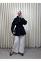 Women's Gathered Waist Zipper Detailed Belted Mock Neck Scuba Tunic