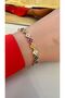Diva Charm Clover Motif Colorful Women's Bracelet - 5