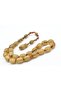 Hakkı Master Signed Beyzi Cut Beige Crimped Amber Efe Mascot Prayer Beads 002 - 3