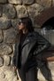 Oversize New Season P&B Women's Black Leather Jacket - 7