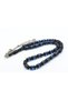 Capsule Cut Daily Size Navy Blue Black Vermicelli Crimped Amber Prayer Beads - 3