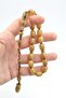 Hakkı Master Signed Beyzi Cut Beige Crimped Amber Efe Mascot Prayer Beads 002 - 5
