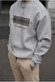 Unisex Gray Los Angeles Casual Crew Neck Sweatshirt for Fall and Winter
