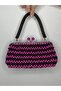 Pink Black Pearl Women's Handbag
