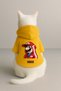 Printed Dog and Cat Clothing & Dress with Fleece Inside - Yellow Color K Hooded Hoodie Bf28C - 3