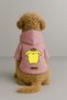 Printed Inside Fleece Dog and Cat Clothing & Dress - Pink Color K Hooded Hoodie Bb6E2 - 2