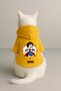 Printed Dog and Cat Outfit & Dress with Fleece Inside - Yellow Color K Hooded Hoodie B1Fdc - 3