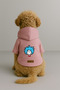 Printed Dog and Cat Clothing & Dress with Fleece Inside - Pink Color K Hooded Hoodie B07A6 - 2