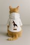 Printed Dog and Cat Clothing & Dress with Fleece Inside - White Color K Hooded Hoodie B2Ac0 - 3