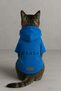 Printed Dog and Cat Clothing & Dress with Fleece Inside - Blue Color K Hooded Hoodie B8B9A - 3