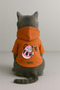 Printed Dog and Cat Clothing & Dress with Fleece Inside - Orange Color K Hooded Hoodie B9B02 - 3