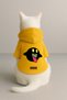 Printed Dog and Cat Clothing & Dress with Fleece Inside - Yellow Color K Hooded Hoodie Bc3E5 - 3