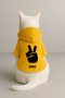 Printed Dog and Cat Clothing & Dress with Fleece Inside - Yellow Color K Hooded Hoodie B5429 - 3