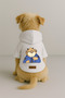 Printed Dog and Cat Clothing & Dress with Fleece Inside - White Color K Hooded Hoodie B1331 - 2