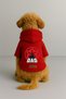 Printed Dog and Cat Clothing & Dress with Fleece Inside - Red Color K Hooded Hoodie Bd5Fb - 2