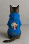 Printed Inside Fleece Dog and Cat Clothing & Dress - Blue Color K Hooded Hoodie Bf5C3 - 3