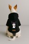 Printed Inside Fleece Dog and Cat Clothing & Dress - Black Color K Hooded Hoodie Bfc9C - 2