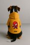 Printed Dog and Cat Clothing & Dress with Fleece Inside - Yellow Color K Hooded Hoodie Bafc2