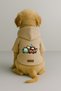 Printed Inside Fleece Dog and Cat Clothing & Dress - Beige Color K Hooded Hoodie Bf9Bb