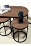 Round Coffee Table Set (1 Table + 2 Chairs) - 5