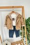 My Little One's Cicileri Hooded Knitted Cardigan, Boy's Coat, Jeans, 3-Piece Set - Brown