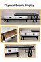 Tempered Glass Home TV Cabinet for Living Room - 5