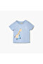 Giraffe Print T-shirt with Short Sleeves