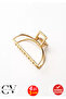 Oval Design Metal Hair Clip 6.5 cm