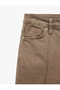 Slim Fit Normal Bell Pocket Detailed Ribbed Flared Trousers - Flare Jeans - 6