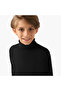 Solid Turtleneck T-shirt with Long Sleeves - 4