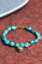 Star & Sea Shell Silver Apparatus Turquoise Bracelet - 2