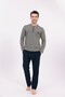 Men's Green Special Design Cotton Winter Long Sleeve Men's Pajama Set - 6