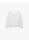 Layered V-Neck Long Sleeve Cotton Embroidered Sweatshirt - 2