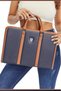 007 Bond Barber & Hairdresser Material Bag Quality Faux Leather Navy Blue - 2