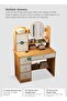 Vanity Table with LED Mirror, 80 × 40 × 128 cm - 5