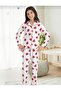 Mother and Daughter Cotton Buttoned Suede Pajama Set (Sold Separately) - 2