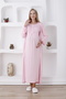 Comfortable Maternity Nightgown and Dressing Gown Set |   Long Sleeve Lace Nursing Pajamas Set - 4