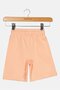 Toddlers Girl Mickey And Friends Embroidered Shorts, Peach - 3