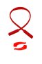 Silicone Anti-Slip Ear Lock and Children's Glasses Strap / Cord Red