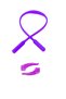 Silicone Anti-Slip Ear Lock and Children's Glasses Strap / Cord Purple