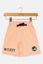 Toddlers Girl Mickey And Friends Embroidered Shorts, Peach - 2