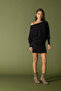 Ribana asymmetric cut mini dress