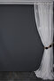 Brode 1450 Pattern White Color Single Wing Ready-Made Pleated Background Curtain 300*260 cm - 8